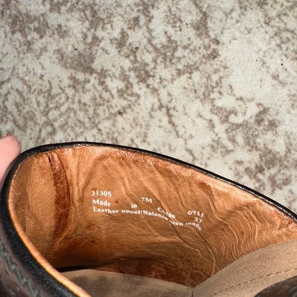 Clarks Black Leather Heeled Mules - Picture 2 of 6